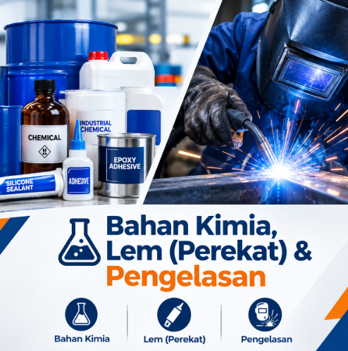 Bahan kimia, lem (perekat) dan pengelasan
